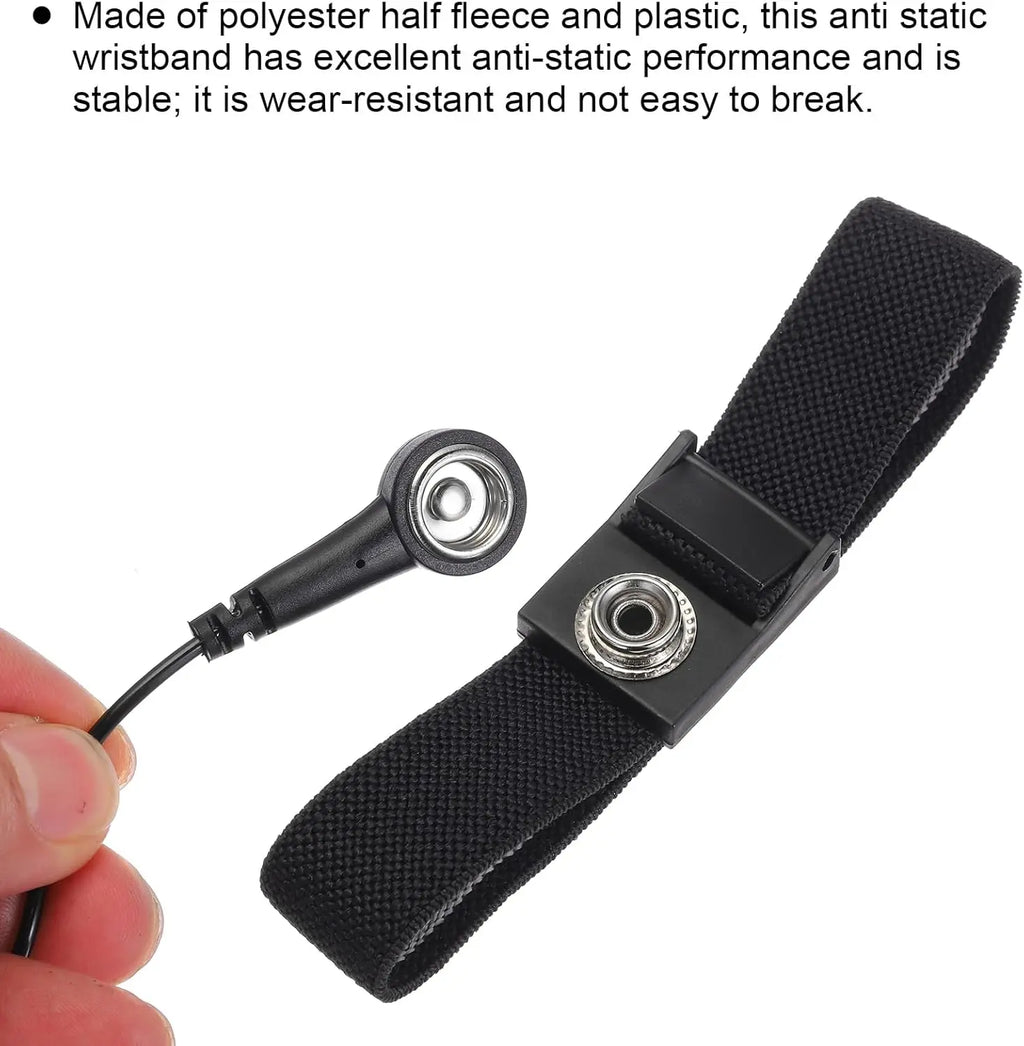 Anti-Static Wrist Strap ESD Grounding Bracelet 2 Pack ESD Wrist Strap Qst