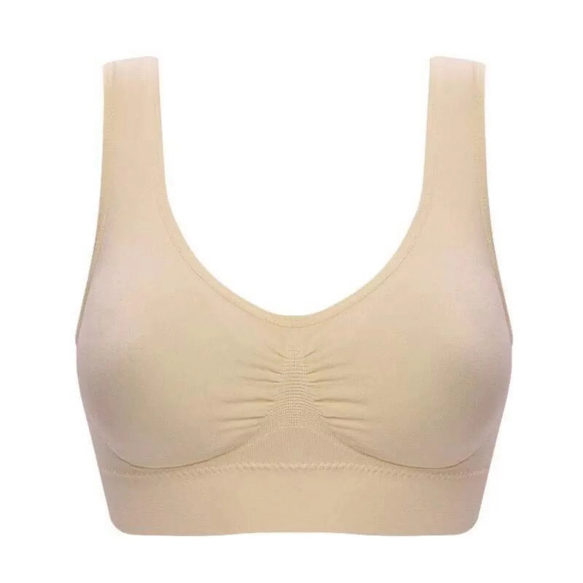 Women's Wirefree Sports Bra 3-Pack – Yoga & Push-Up Support Wirefree Sports Bra Qme