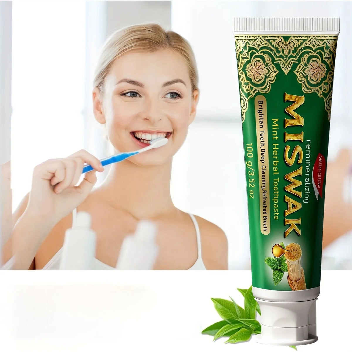 Hydroxyapatite Toothpaste – Vitamin C, Ceramide & Mint Whitening Toothpaste Qme