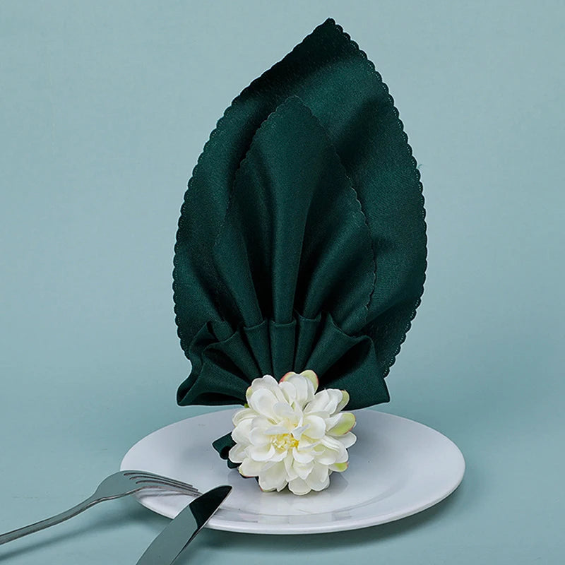 6Pcs Artificial Flower Napkin Rings – Floral Table Decor Floral Napkin Rings Qst