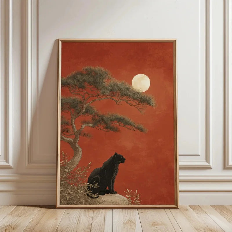 Tiger & Panther Canvas Wall Art – Jungle Tropical Poster Canvas Wall Art Qst ZLH9978 50x70cm Unframed