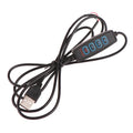 USB 5V LED Tri-Color Dimmer Switch 4-Key 2CH Controller LED Dimmer Controller Qme black