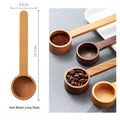 Black Walnut Wood Coffee Measuring Spoon – Precise Gram Scoop Coffee Measuring Spoon Qme Beech long