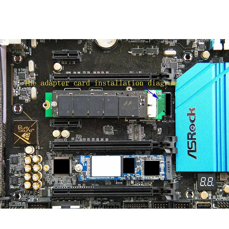 PCIe to M.2 NGFF Adapter Card C26 for MacBook Air SSD SSD Adapter Card Qme