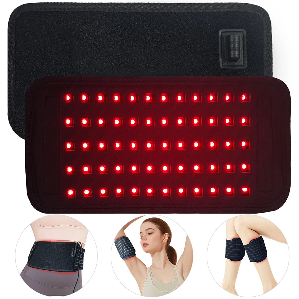 Red Light Therapy Belt 660nm 850nm – Wearable LED Wrap Pad Light Therapy Belt Qst