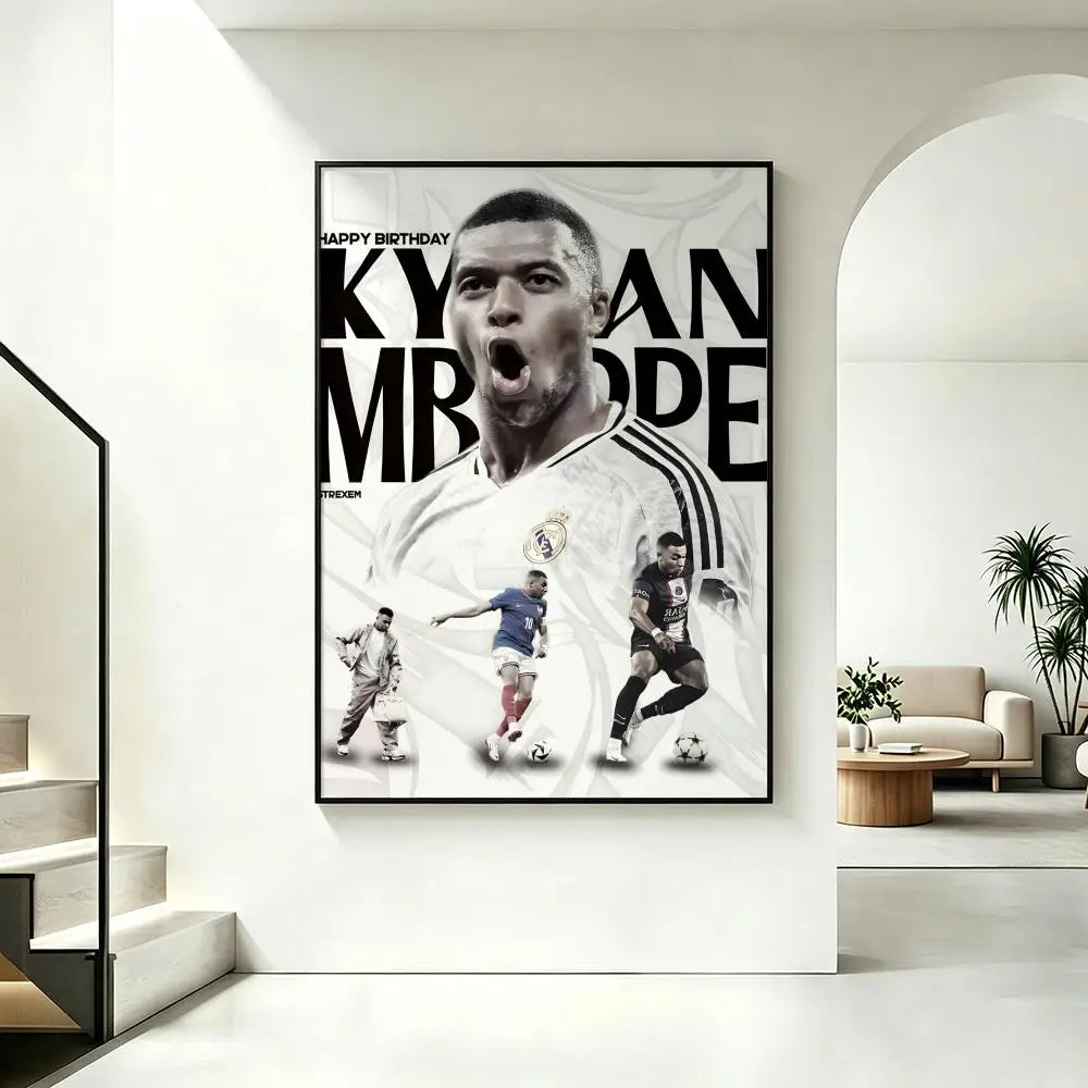 HD Football Canvas Poster – Waterproof Wall Art for Home Decor Canvas Wall Poster Qst