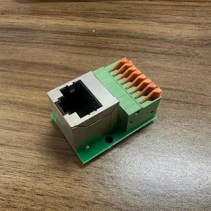 RJ45 Adapter Board Female Socket Guide Rail Terminal Block RJ45 Terminal Adapter Qme