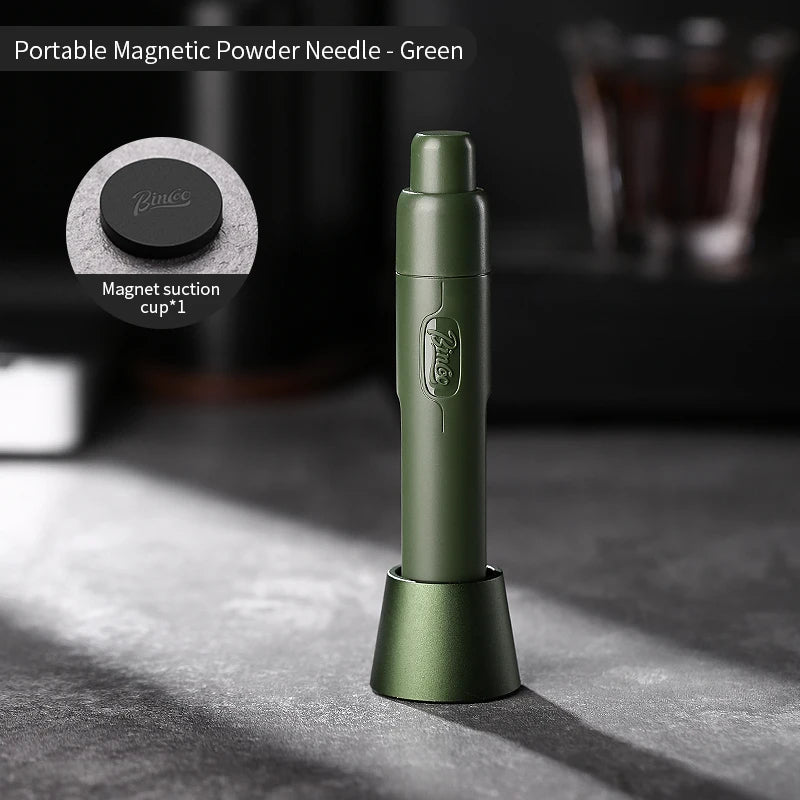 Bincoo WDT Tool Telescopic Magnetic Stainless Steel Espresso Espresso Distribution Tool Qst Green