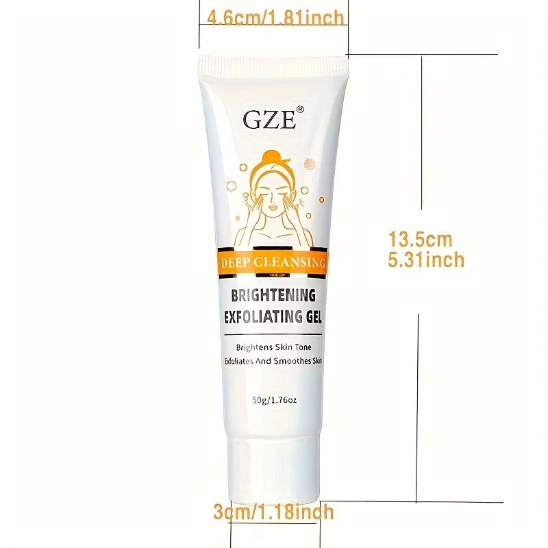 GZE Castor Oil Exfoliating Gel Scrub – Face & Body Cleanser Exfoliating Face Scrub Qme GZE037