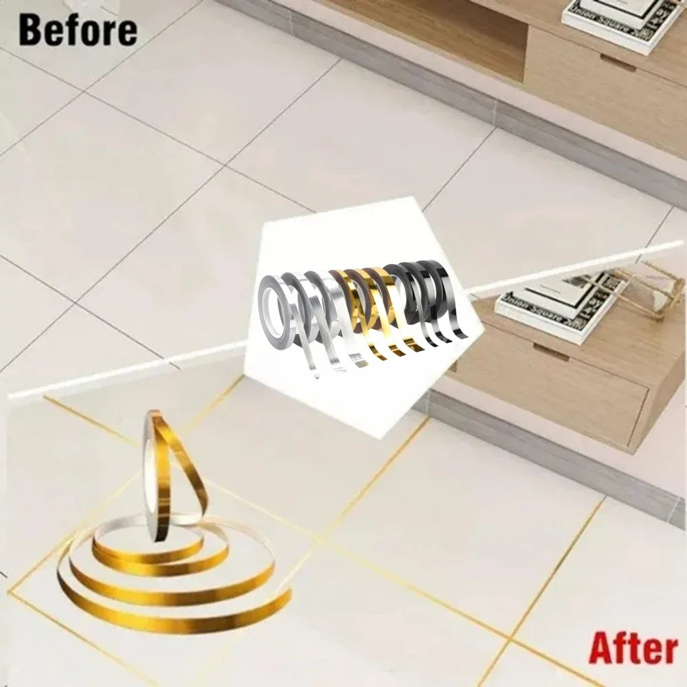 50M Waterproof Self-Adhesive Gap Sealing Strip – Wall & Floor Decor Decorative Sealing Strip Qme