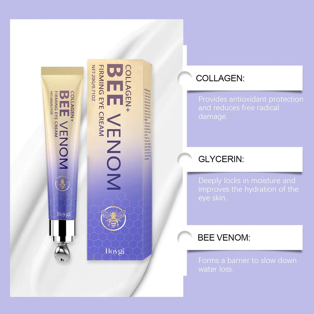 Retinol Bee Venom Peptide Firming Eye Cream | Dark Circles Eye Cream Qme