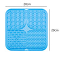 Silicone Dog Licking Mat – Slow Feeder with Suction Cup Dog Slow Feeder Mat Qst Blue S 15.5X15.5CM