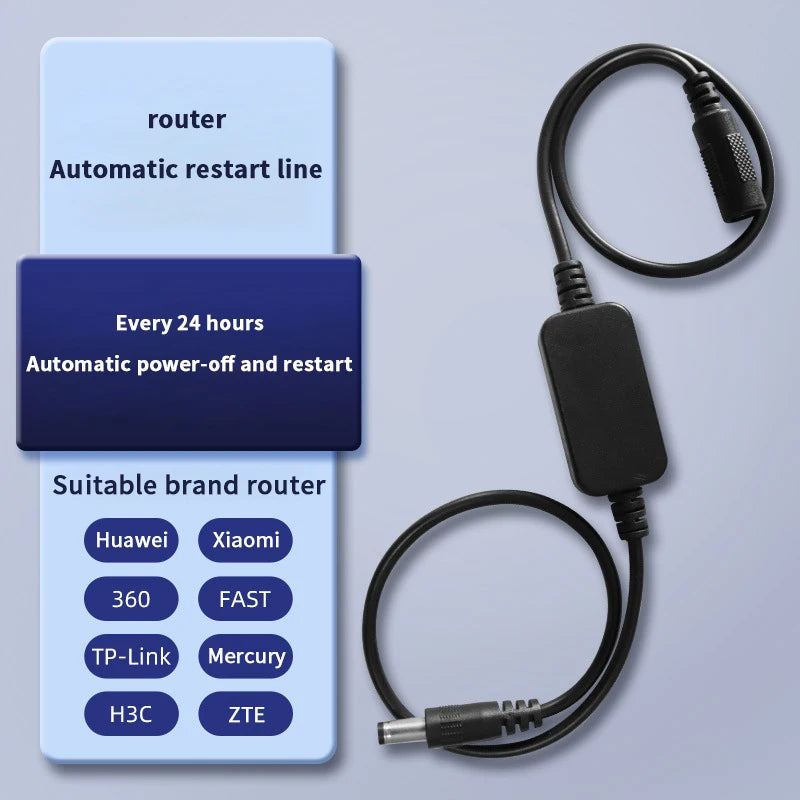 WiFi Router Auto Restart Timer Module DC 5V–15V 24H Router Timer Module Qst