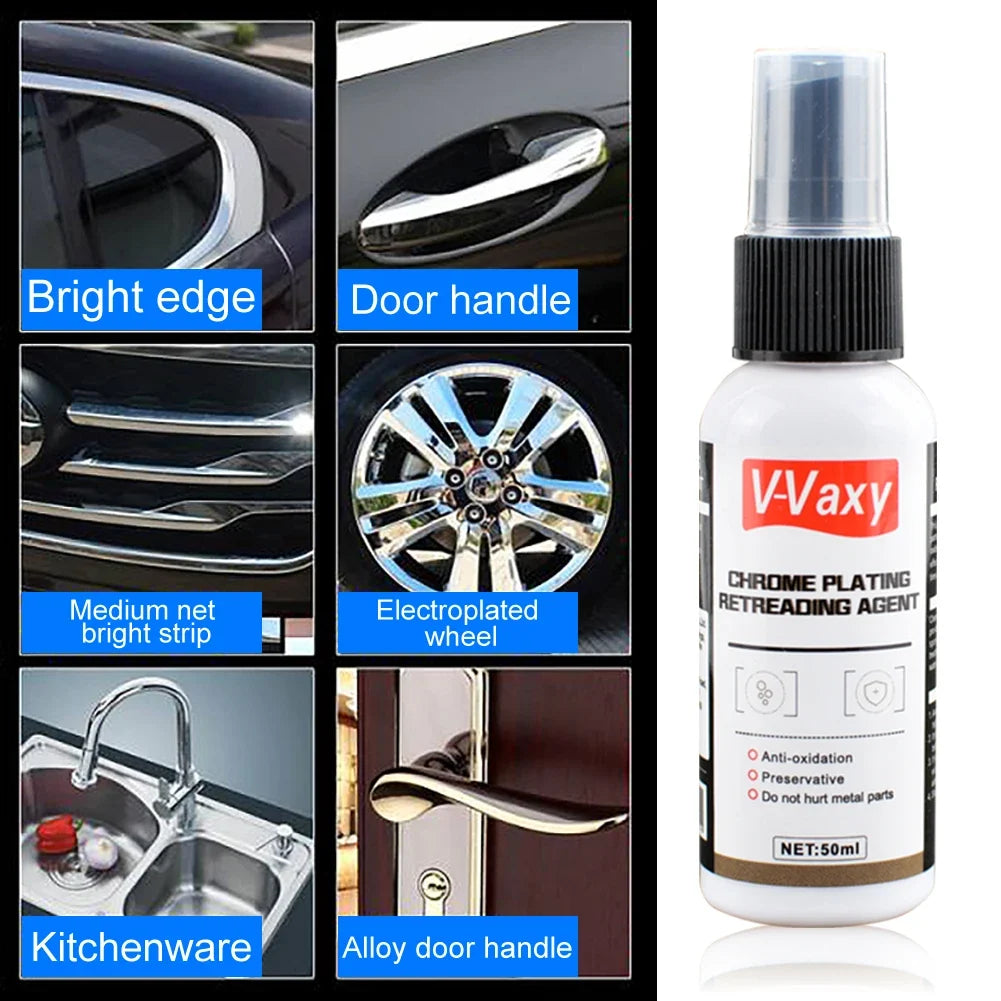 Car Iron Powder Remover & Wheel Hub Rust Cleaner Spray Wheel & Paint Cleaner Qme