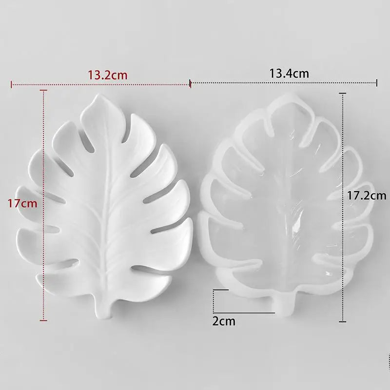 Leaf Silicone Mold – Non-Stick Reusable Mould for Resin & Gypsum Silicone Craft Mold Qst Monstera leaf A6