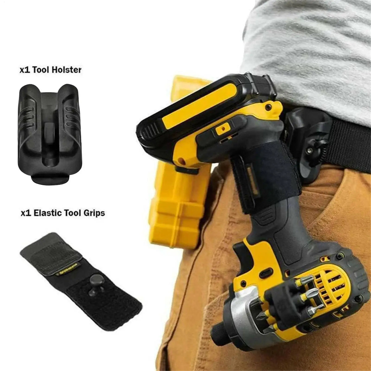 Multifunctional Tool Belt Holster – Drill & Hammer Clip Tool Belt Holster Qme