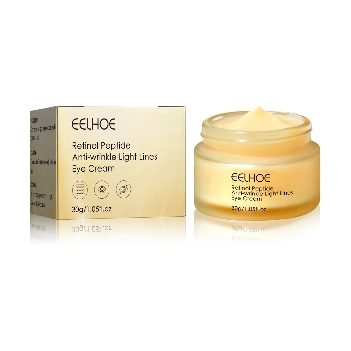 Retinol Peptide Eye Cream – Brighten & Firm Under Eyes Retinol Eye Cream Qme 30g Boxed