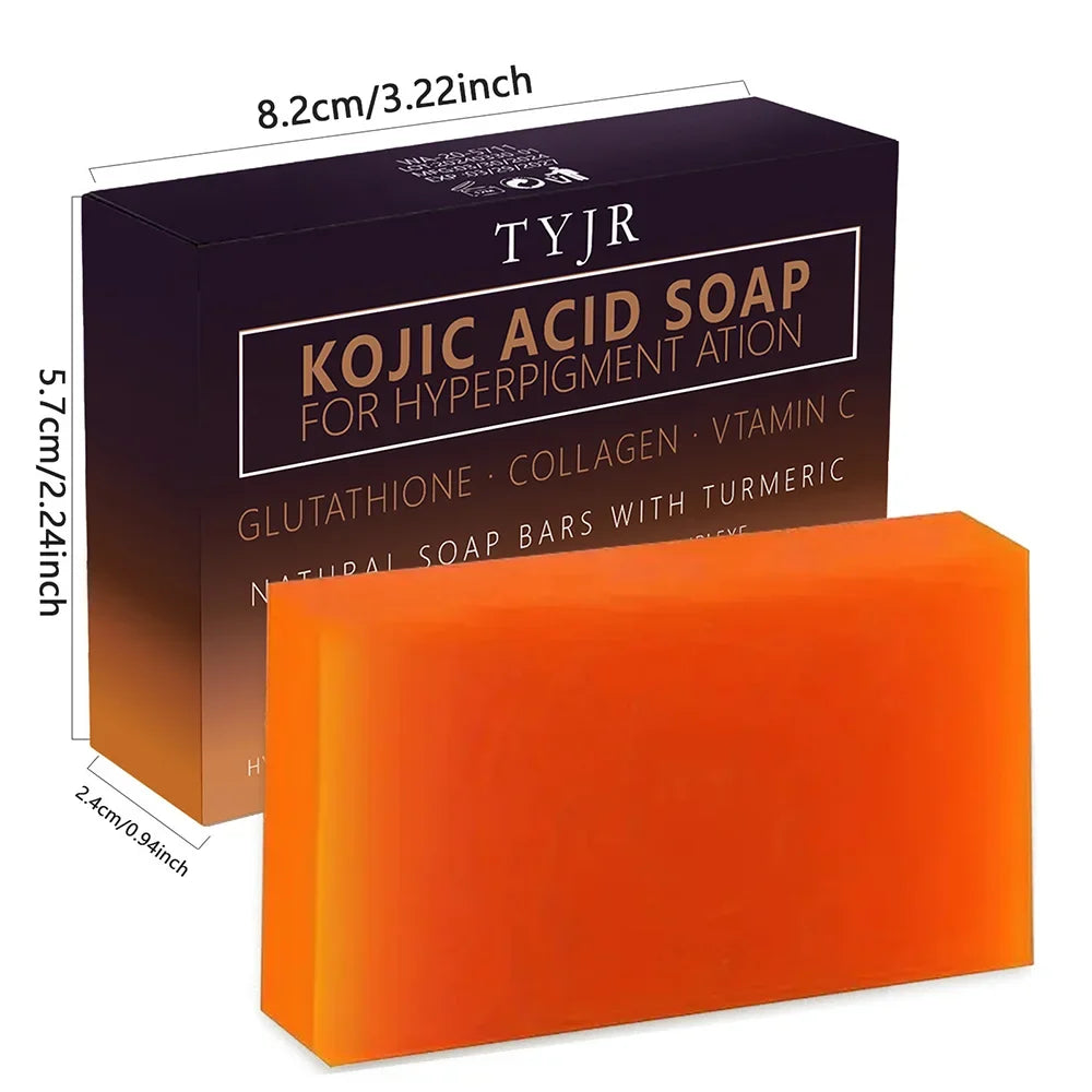 Turmeric Kojic Acid Handmade Soap – Deep Cleanse & Brighten Brightening Bar Soap Qme