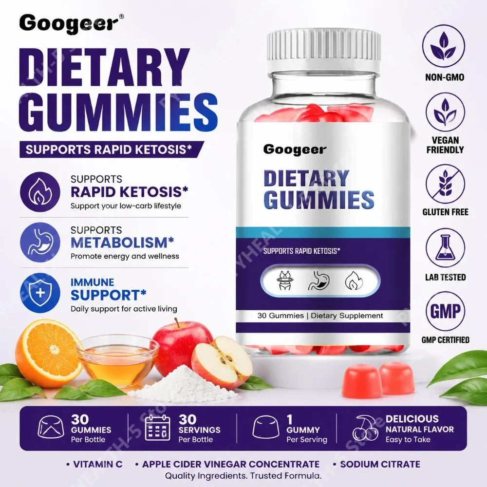 Vitamin C Gummies with Apple Cider Vinegar – 30 Ct Vitamin Gummies Qst