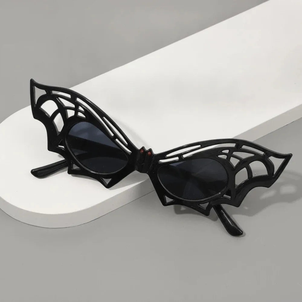 Skeleton Hand Halloween Sunglasses – Spider Web Dark Lenses Novelty Costume Sunglasses Qme Style 4