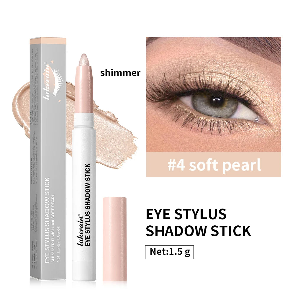 Lakerain Cream Eyeshadow Pen – Pearl Shimmer, Waterproof Cream Eyeshadow Pen Qst 04