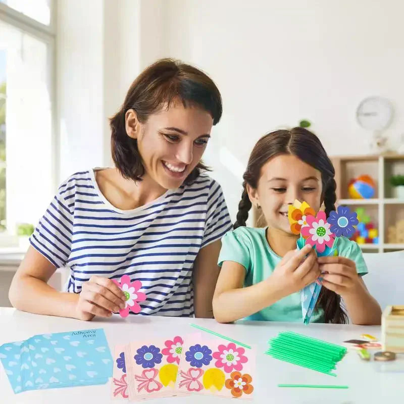 DIY Floral Bouquet Card Making Kit – Easy Assembly Craft Card Making Kit Qme