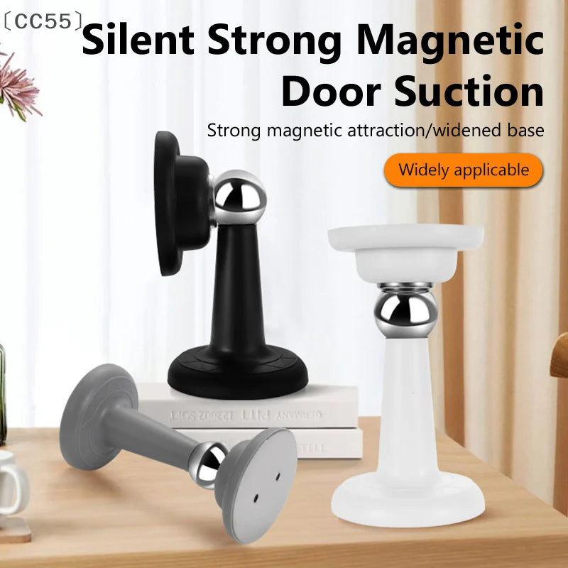 Stainless Steel Magnetic Door Stopper – Wall & Floor Mount Magnetic Door Stopper Qst