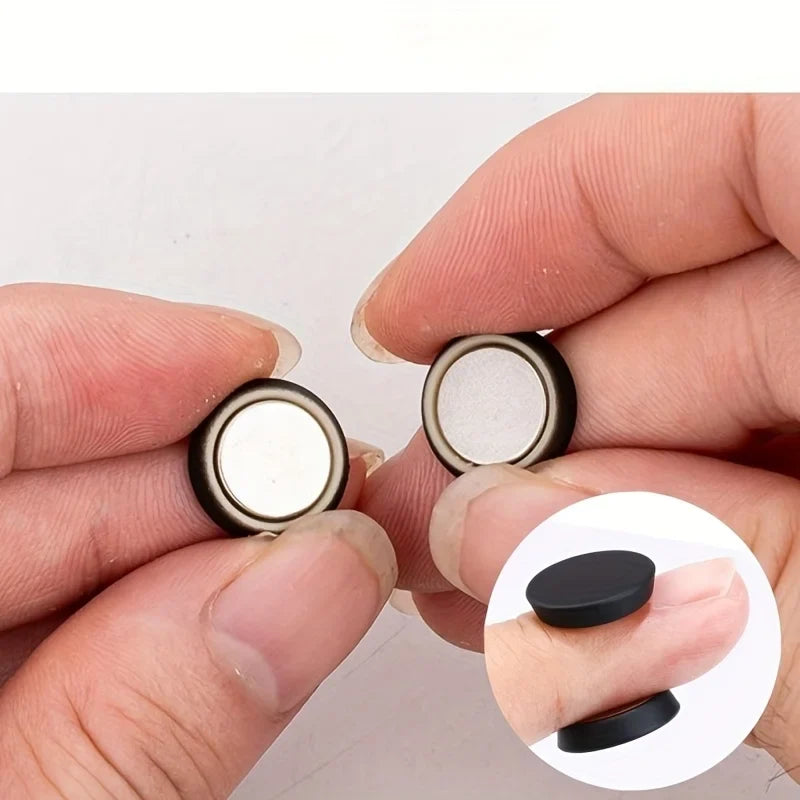 Removable Magnetic Snap Buttons – Flat Seam Fasteners 6 Pcs Magnetic Snap Fasteners Qme