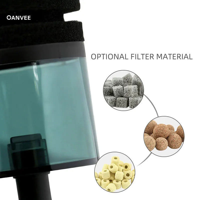 Electric Biochemical Sponge Filter – Aquarium Oxygenation Aquarium Sponge Filter Qme