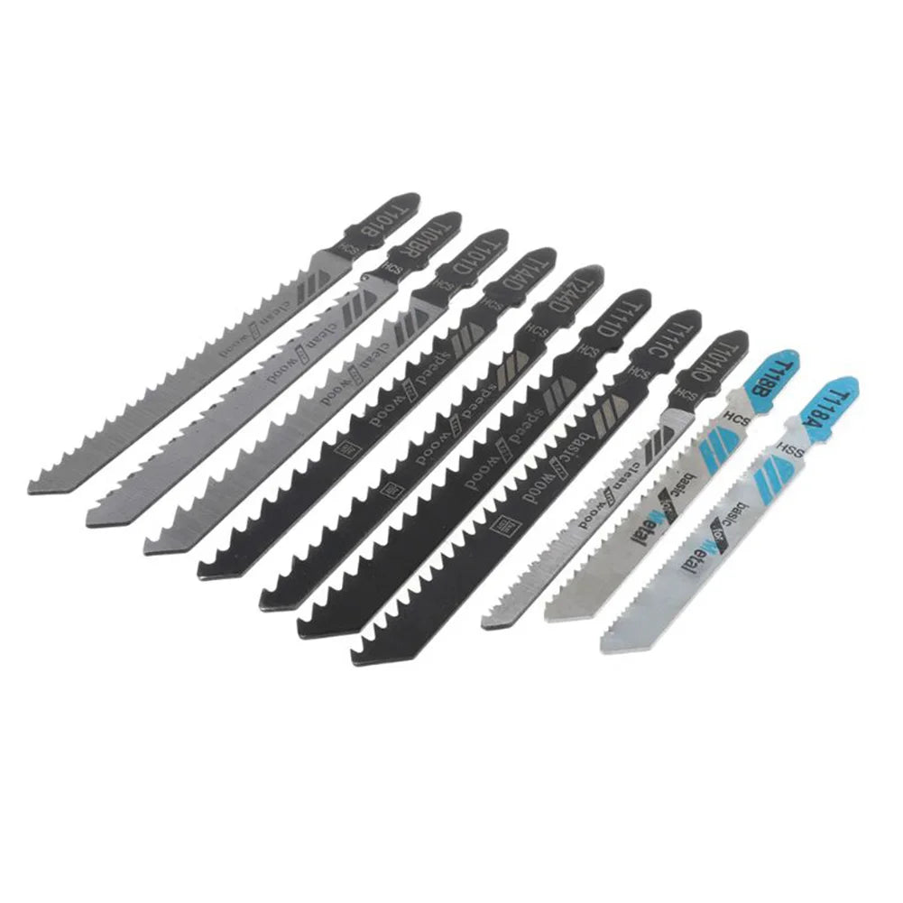 10-Pc High Carbon Steel Jigsaw Blades – Multi-Purpose Jigsaw Saw Blades Qme