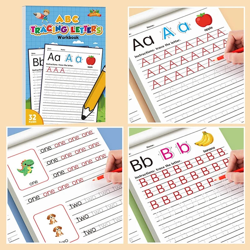 Kids Alphabet Coloring & Handwriting Practice Book – 26 Letters Kids Activity Workbook Qme Default Title