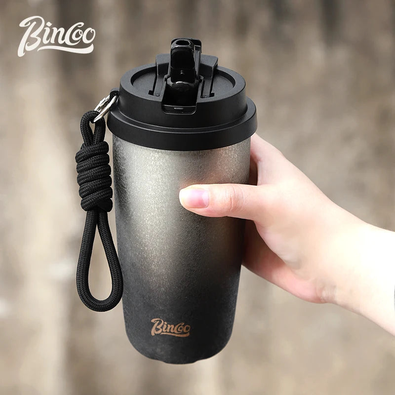 Bincoo 500ml Vacuum Insulated Travel Cup – Gradient Steel Insulated Travel Cup Qst
