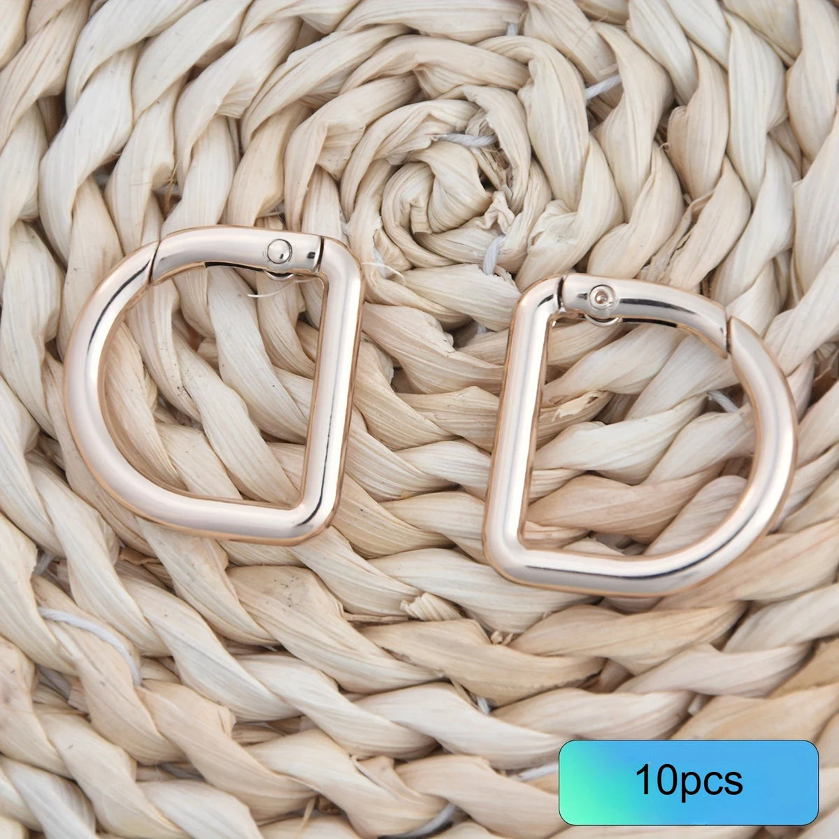 Zinc Alloy Spring D-Ring Snap Clasp | DIY Bag Hardware DIY Bag Hardware Qme Light Golden 10pcs