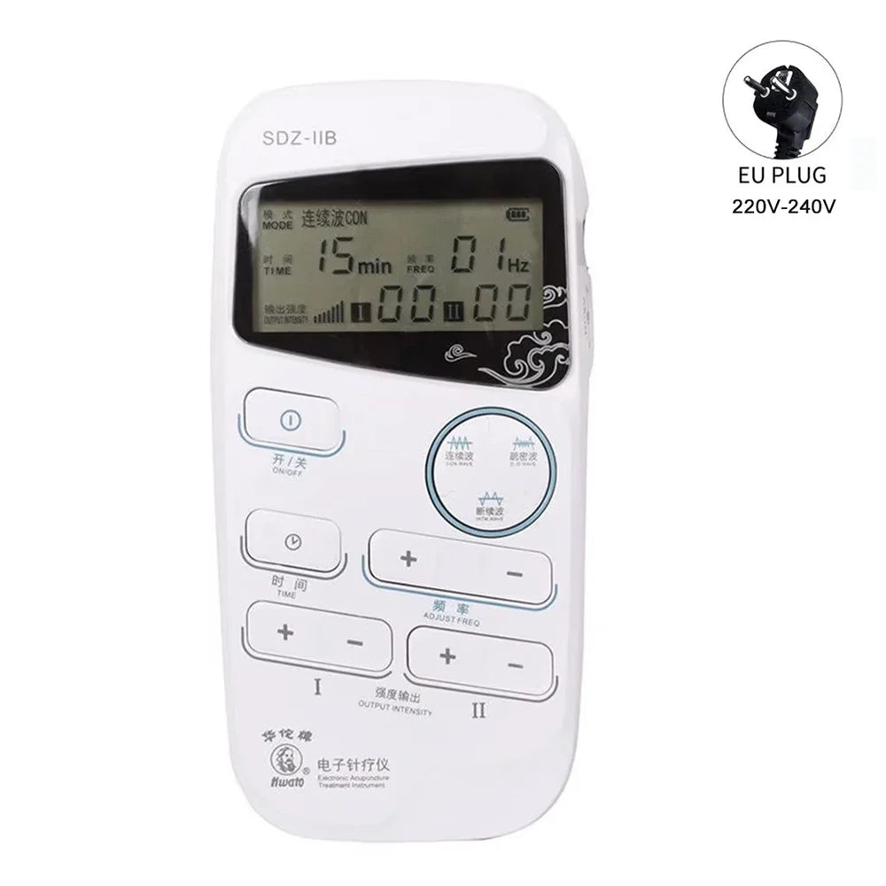 VamsLuna EMS Pulse Massager – 2-Channel Low-Frequency Stimulator EMS Pulse Massager Qst EU Plug