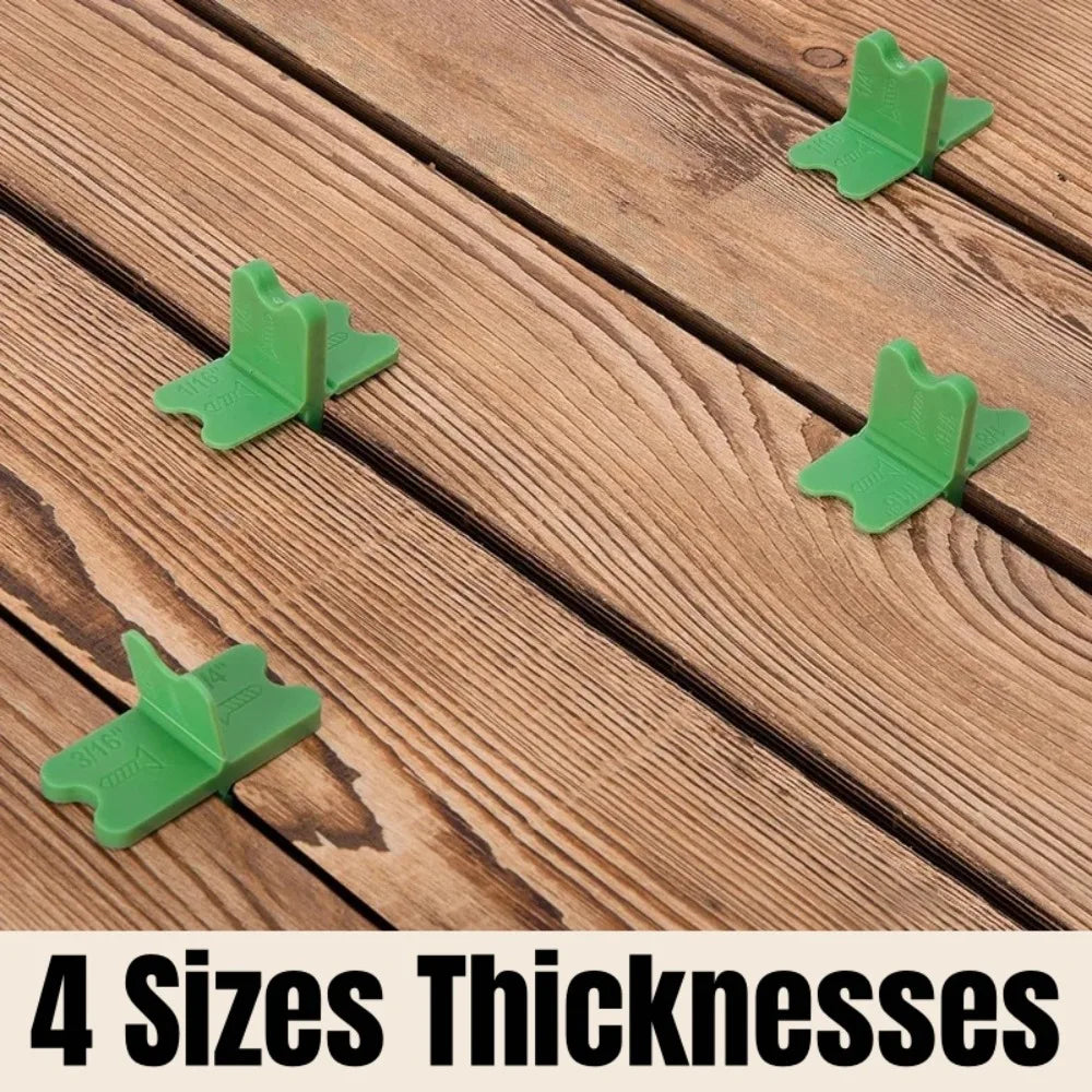 Deck Spacer Tool Set – 4 Gap Sizes for Wood & Composite Decking Deck Spacer Tool Qme