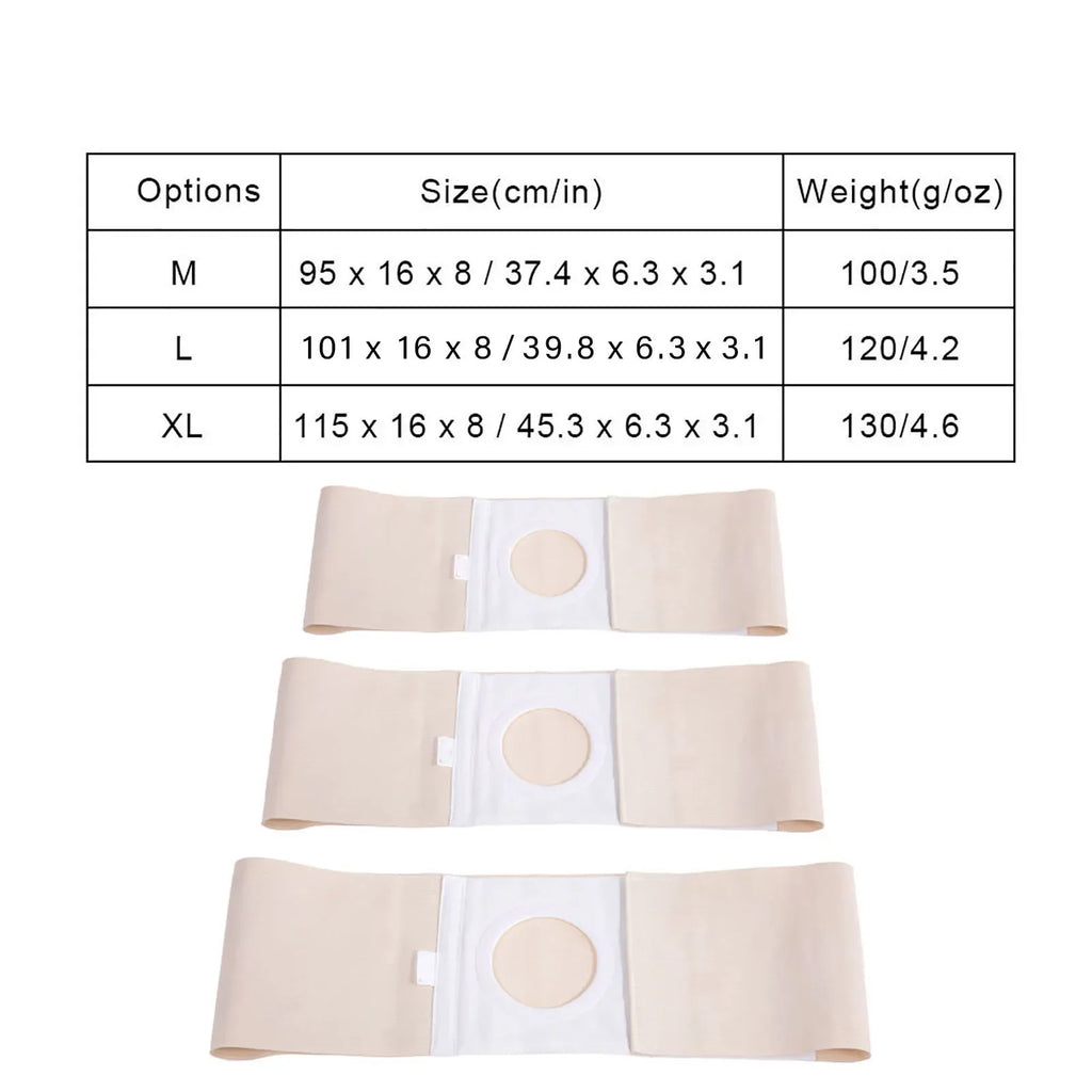 Ostomy Abdominal Support Belt – Unisex Brace, 3 Sizes Abdominal Support Belt Qme
