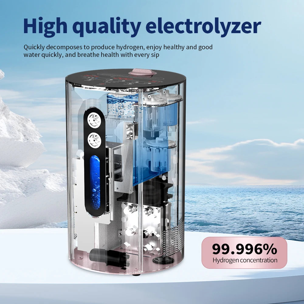 SUYZEKO 200ml H2 Hydrogen Molecular Water Generator & Inhaler Hydrogen Inhalation Machine Qst