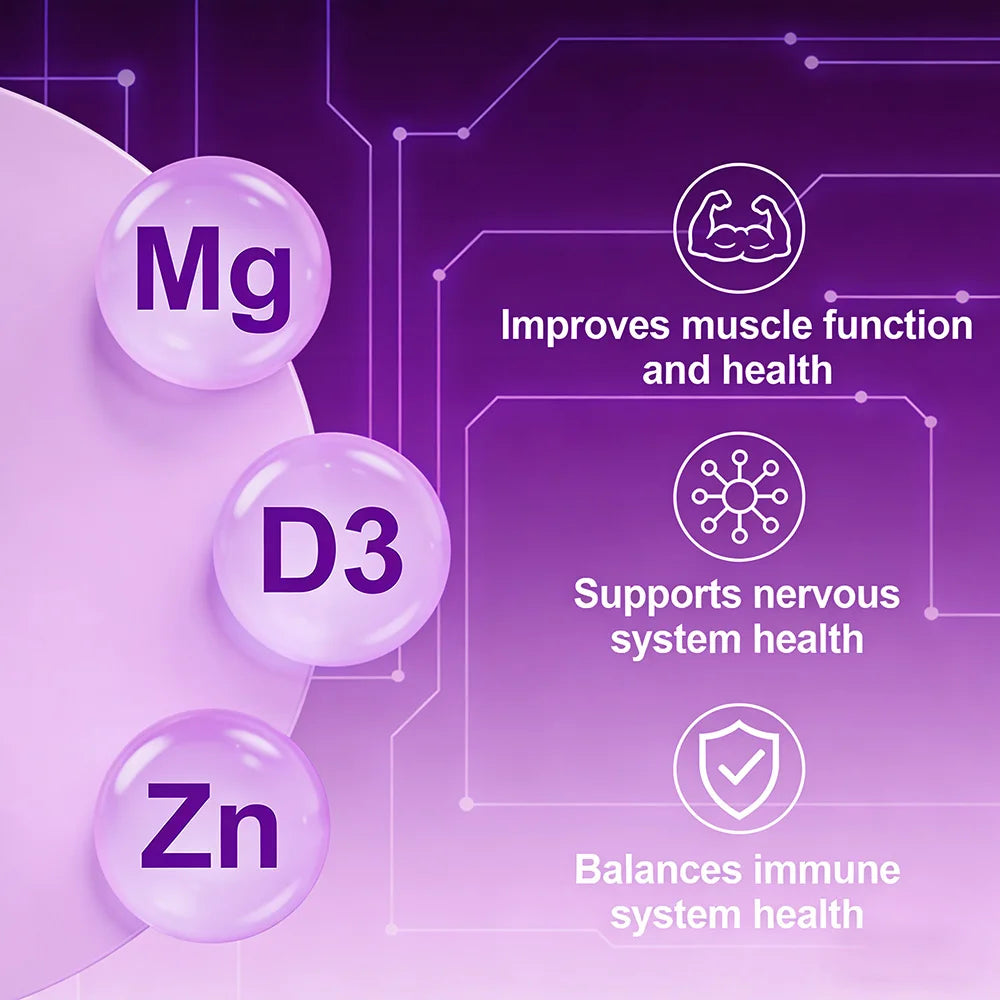 ZENVITALIZE Magnesium Complex Capsules – Muscle, Bone & Sleep Magnesium Supplement Qst