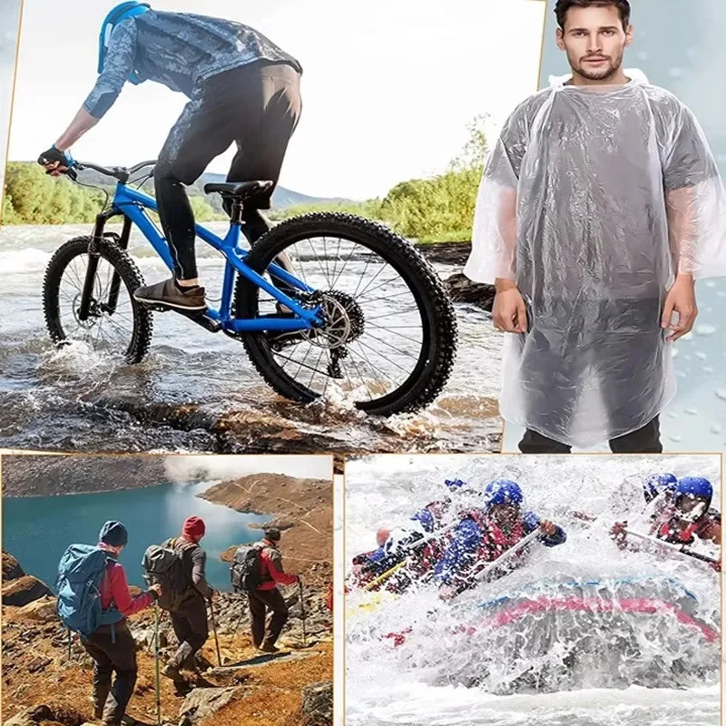 Disposable Waterproof Raincoat for Hiking, Camping & Emergency Disposable Raincoat Qme