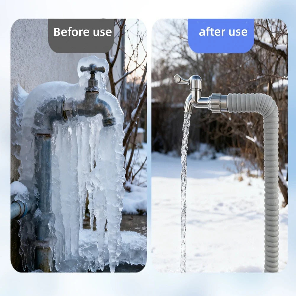 Winter Pipe Frost Protection Cover | Self-Adhesive PP-R Wrap Pipe Insulation Wrap Qme