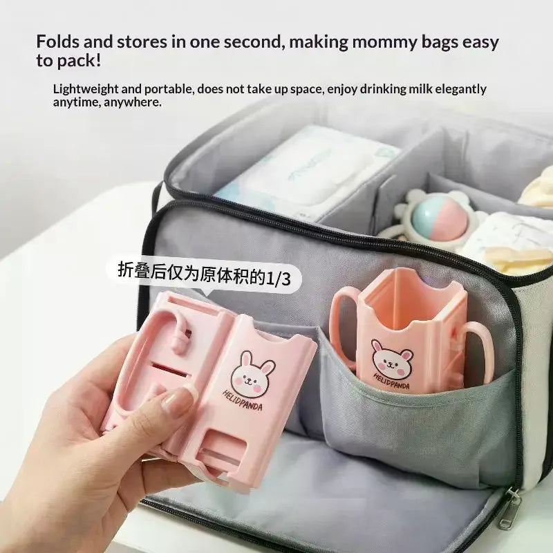 Adjustable Anti-Squeeze Juice & Milk Box Cup Holder Kids Drink Holder Qme