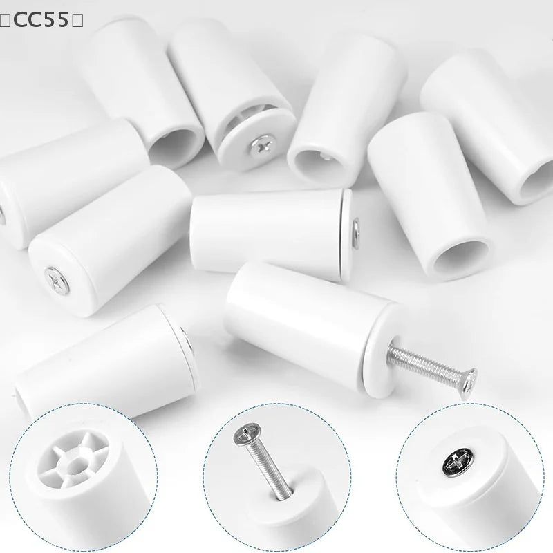 8pcs White Plastic Roller Blind Stoppers – Window Repair Parts Blind Stopper Parts Qst