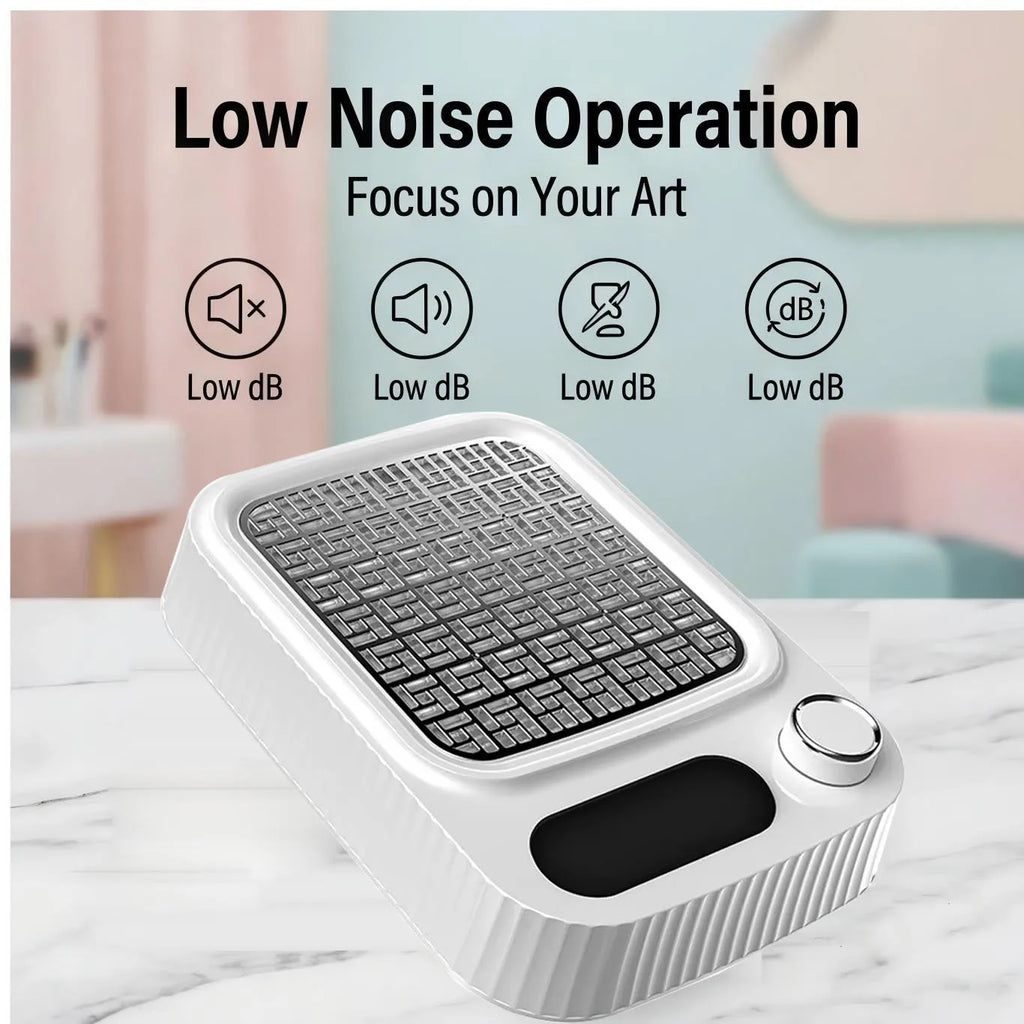 Vilnason 80W Low Noise Nail Dust Collector – Reusable Filter Nail Dust Collector Qst