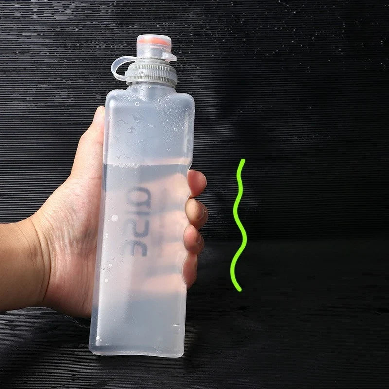 Handheld Running Water Bottle | Eco-Friendly PP Sports Bottle Sports Water Bottle Qme Clear