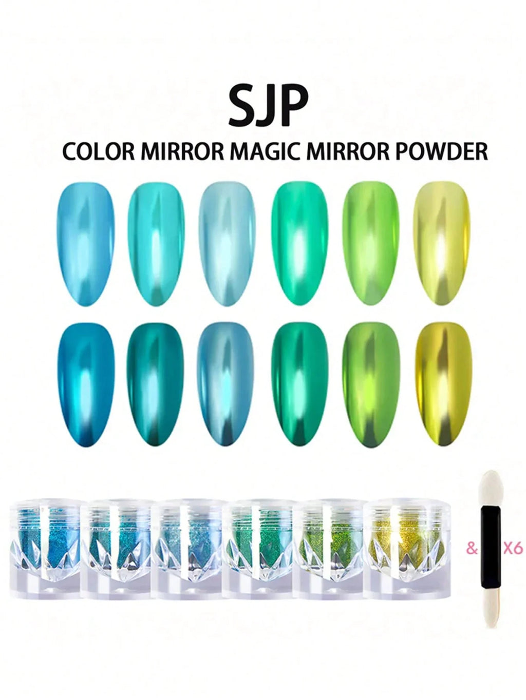 Chrome Mirror Nail Powder – Sparkling Glitter Decoration Chrome Nail Powder Qme
