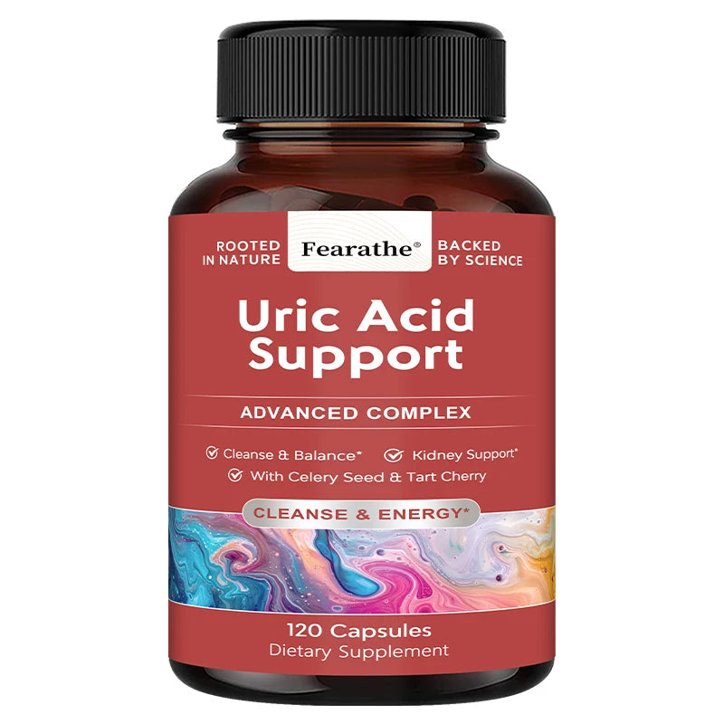 Uric Acid Formula – Chanca Piedra & Vitamin B6, 120 Veggie Caps Herbal Supplement Qst 120 count-1 bottle