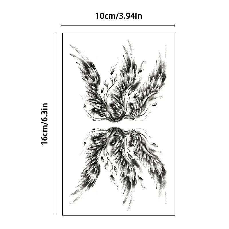 Succubus Lower Belly Temporary Tattoo Sticker – Waterproof Temporary Tattoo Sticker Qme LY-008