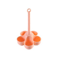Silicone Egg Steamer Tray 3 & 5 Hole – Food-Grade Egg Cooker Egg Steamer Tray Qst 5 grids Pink