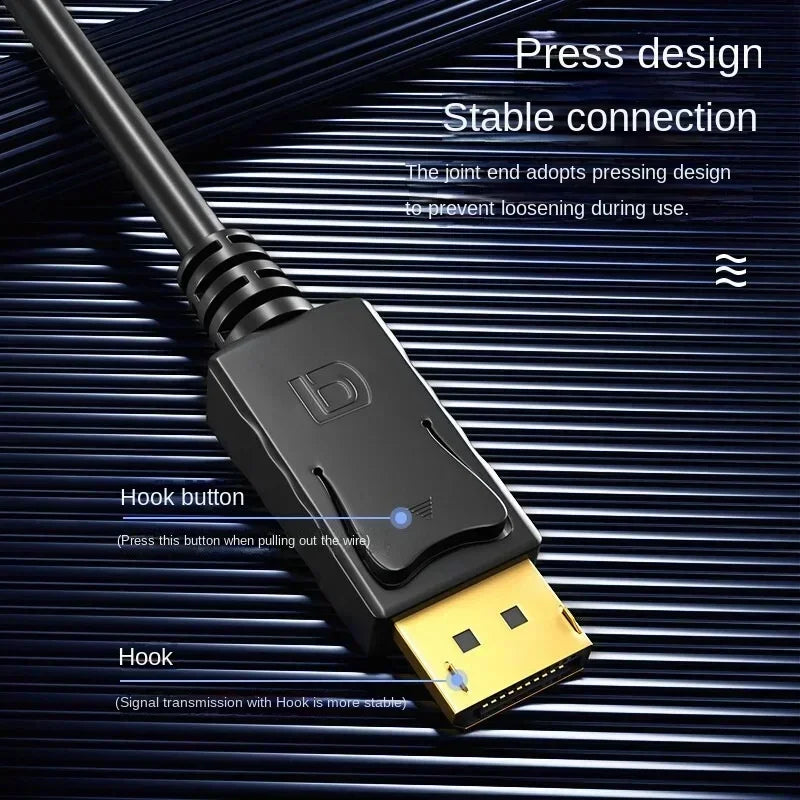 4K DisplayPort to HDMI Adapter Cable | Video & Audio Display Adapter Cable Qme