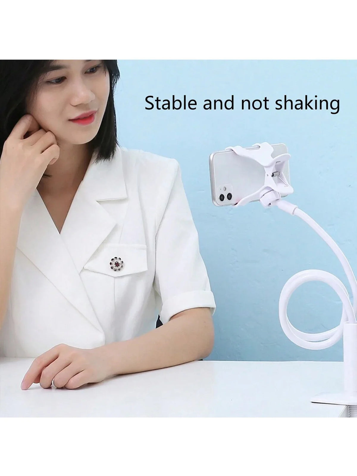 360° Rotating Flexible Phone Holder Stand for Live Streaming Phone Holder Stand Qme